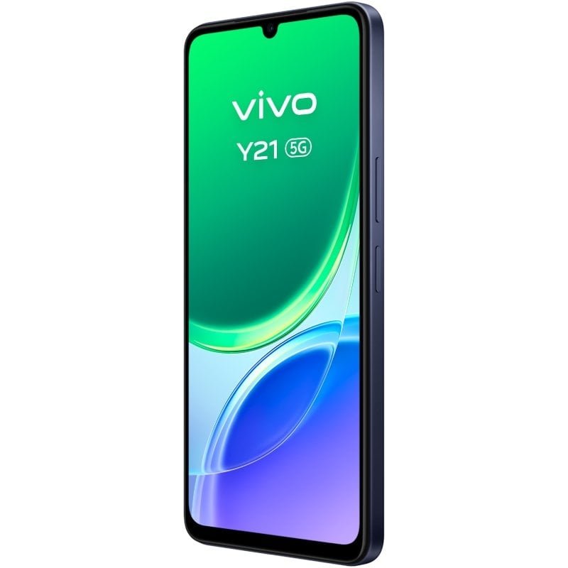 Smartphone Vivo Y21 4GB| 256GB| 6.74'| 5G| Preto Inclui Carregador + Auriculares