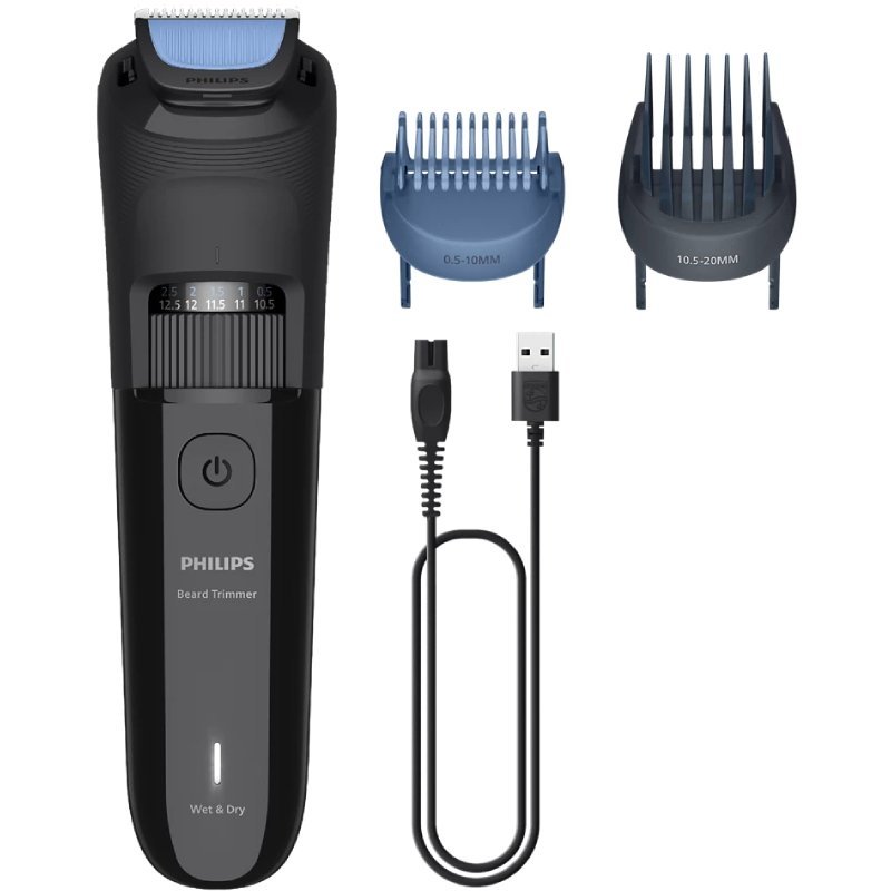Aparador de Barba Philips Beardtrimmer series 3000 BT3620|15|com Bateria| 5 Acessórios