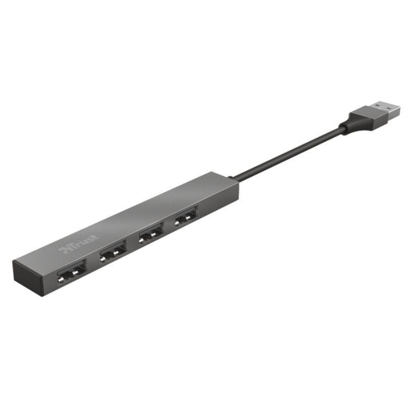 USB 2.0 Trust Halyx Hub| 4xUSB| Cinzento