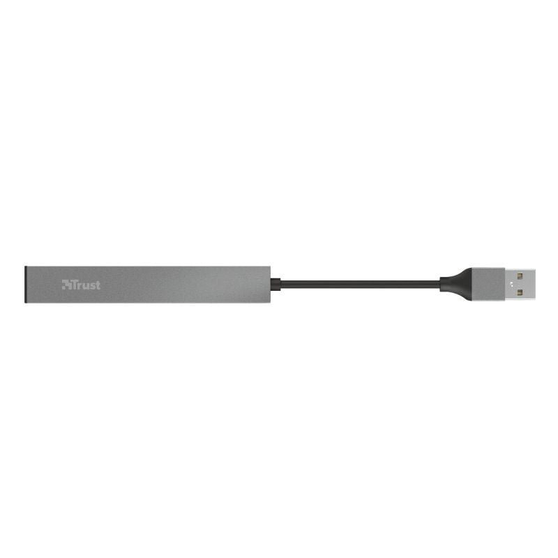 USB 2.0 Trust Halyx Hub| 4xUSB| Cinzento