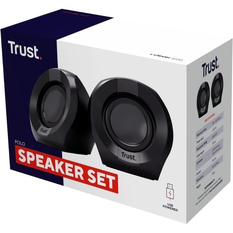 Trust Polo 2.0 Speakers| 8W| 2.0