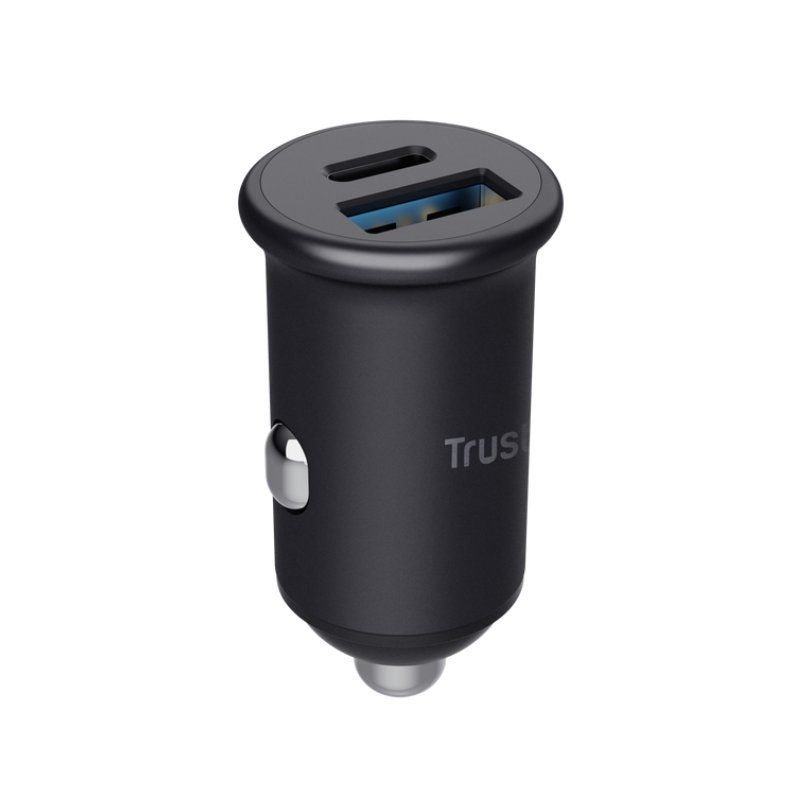 Carregador de carro Trust Maxo| 1xUSB-Tipo C| 1xUSB| 38W