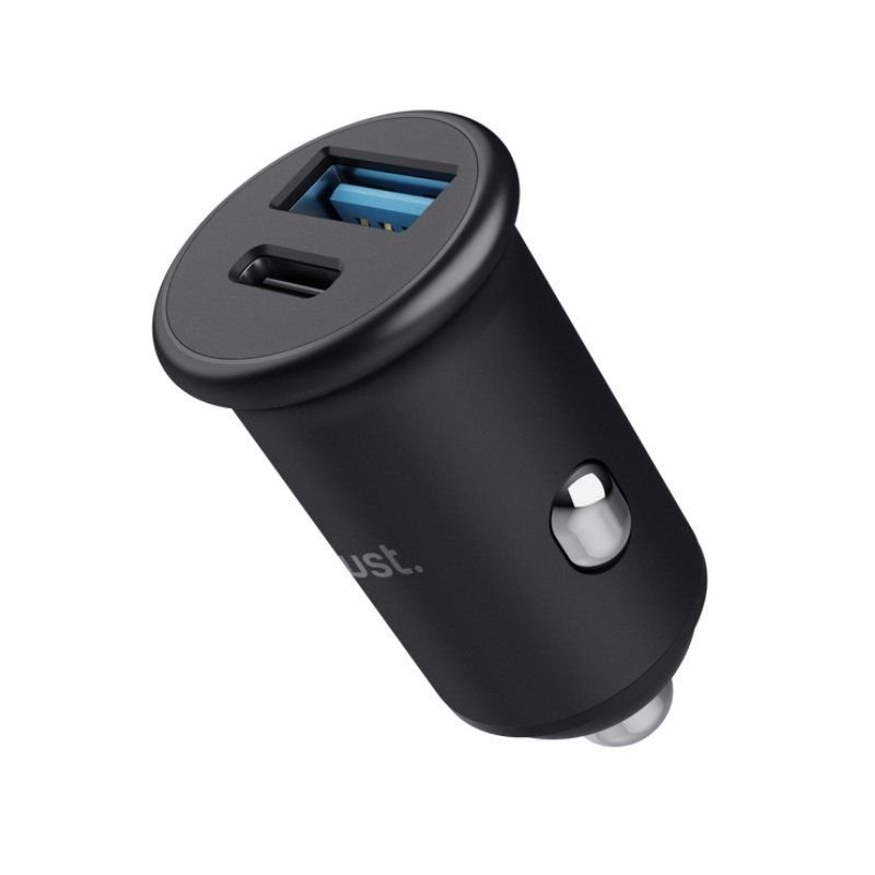 Carregador de carro Trust Maxo| 1xUSB-Tipo C| 1xUSB| 38W