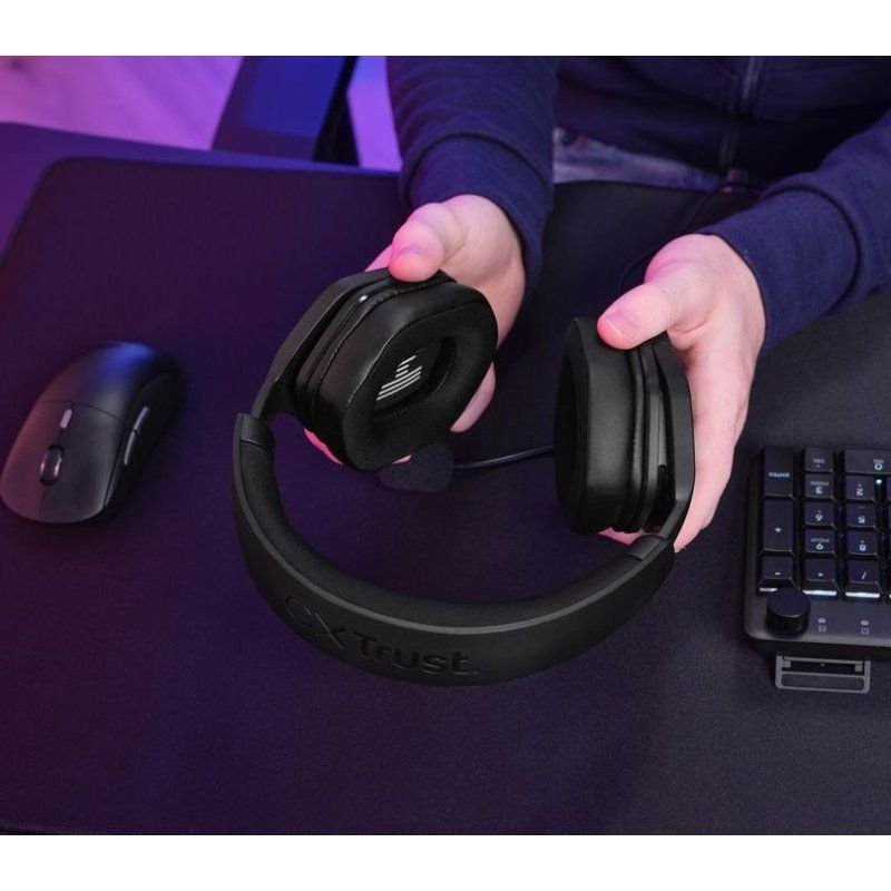 Auriculares Gaming com Microfone Trust Gaming GXT 492 Carus| Jack 3.5| Pretos