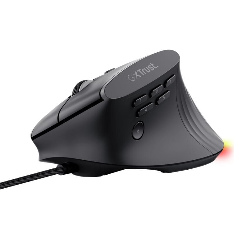 Mouse Vertical Gaming Sem fio Trust Gaming GXT 145 Rexxa 26024| Até 12800 DPI