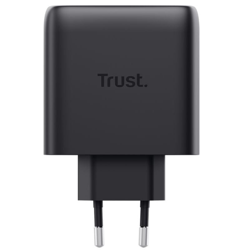 Carregador de Parede GaN Trust Maxo 65W 26067| 3xUSB Tipo-C| 1xUSB| Inclui Cabo USB Tipo-C| 65W