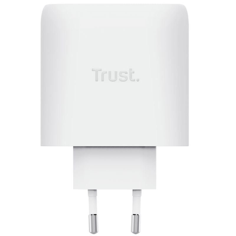 Carregador de Parede GaN Trust Maxo 65W 26068| 3xUSB Tipo-C| 1xUSB| Inclui Cabo USB Tipo-C| 65W