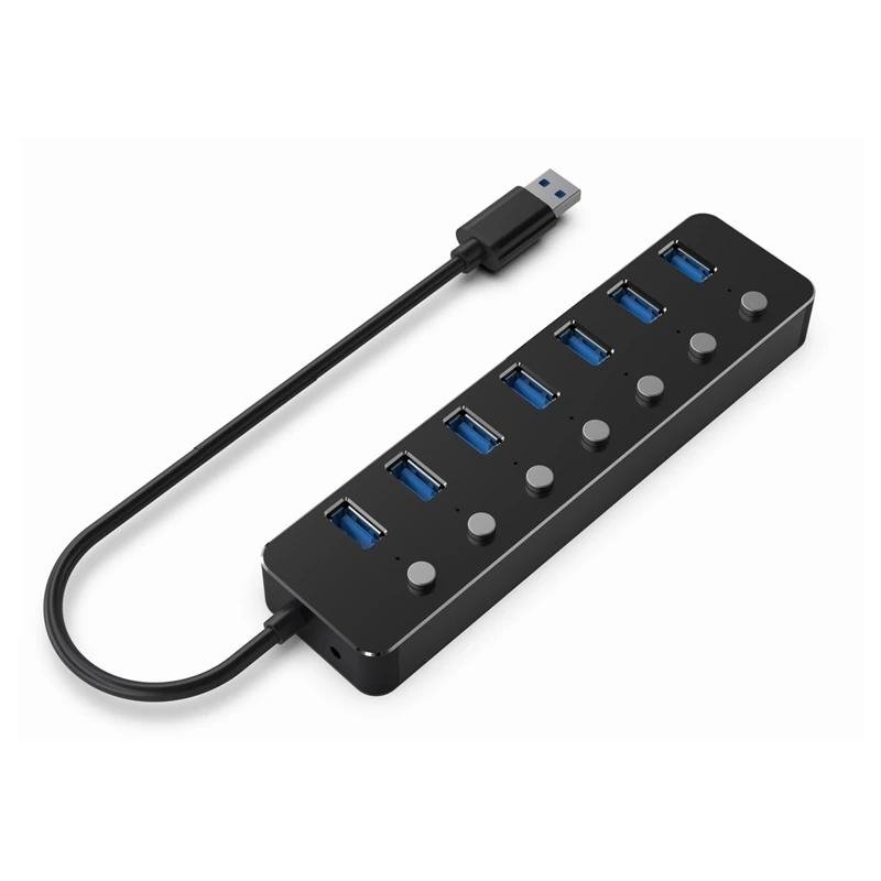 Gembird Hub USB 3.2 (Gen 1) de 7P C| comuta
