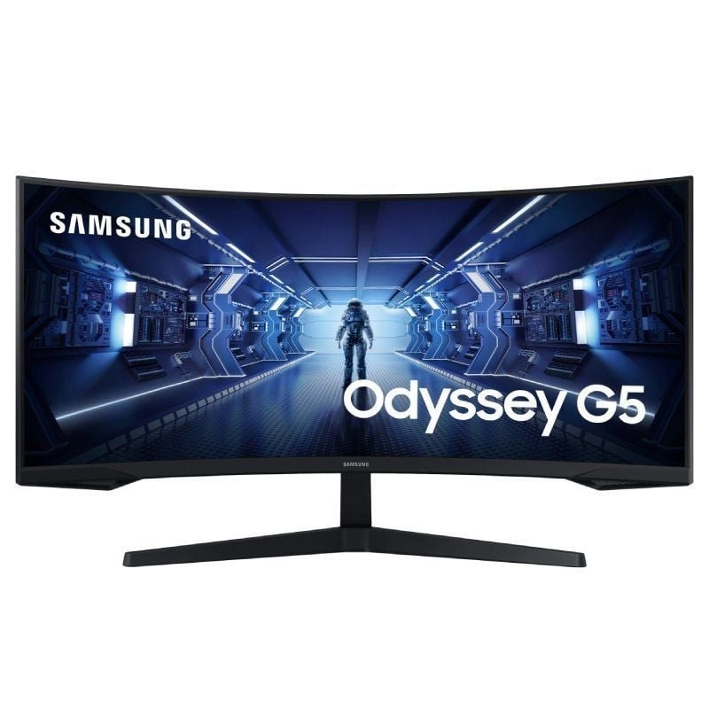 Samsung Odyssey G5 LC34G55TWWP 34" Monitor de jogos panorâmicos ultra panorâmico | UWQHD| 1ms| 165Hz| VA| preto