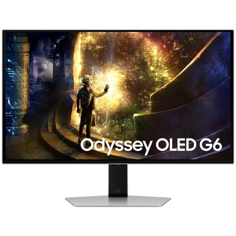 Monitor de jogos inteligentes Samsung ODYssey G6 S27DG610SU 27"| QHD| 0.03ms| 240Hz| VA| Altura ajustável | Smart TV| Silver