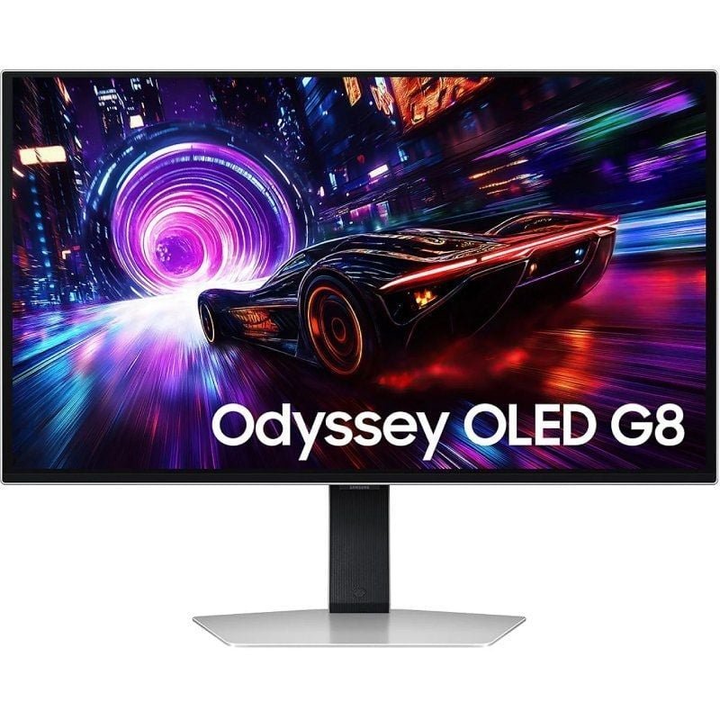Monitor de jogos Samsung Odyssey OLED G8 G81SF S32FG810SU 32"| 4K| 0.03ms| 240Hz| QD-OLED| Multimídia| Regulável em altura | Prata