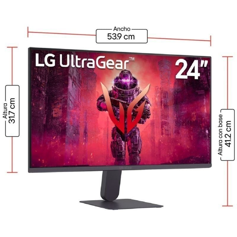 Monitor de jogos LG UltraGear 24G411A-B 23.7"|Full HD| 1ms| 144Hz| IPS| Preto