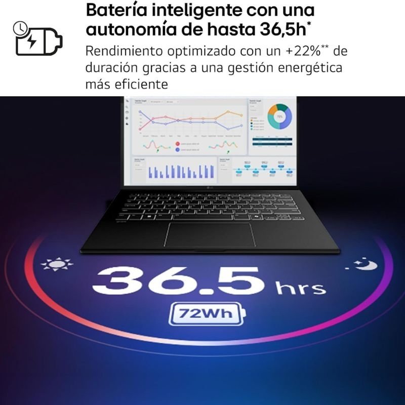 Portátil LG Gram 14ZD90U-G.AX85BN Intel Core Ultra 7-355| 32GB| 512GB SSD| 14'| Sem sistema operacional