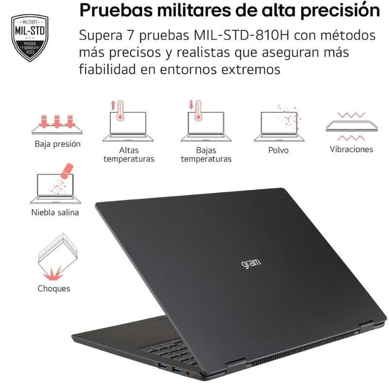 Portátil LG Gram 14ZD90U-G.AX85BN Intel Core Ultra 7-355| 32GB| 512GB SSD| 14'| Sem sistema operacional