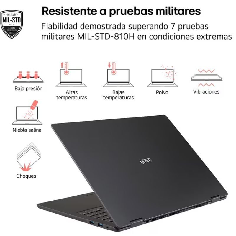 Portátil LG Gram 16Z90TL-G.AU85BN Intel Core Ultra 7-258V| 32GB| 512GB SSD| 16'| Win11