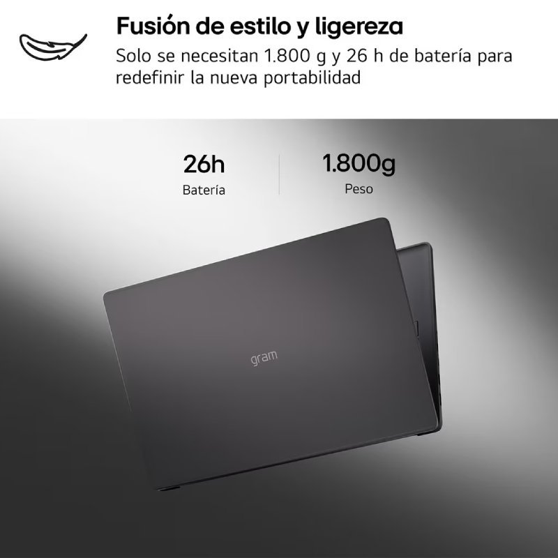 Portátil LG Gram 16UD55U-G.AX55BN Ryzen AI 5 430| 16GB| 512GB SSD| 16'| Sem sistema operacional