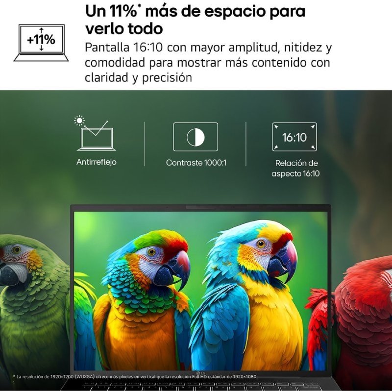 Portátil LG Gram 16UD55U-G.AX55BN Ryzen AI 5 430| 16GB| 512GB SSD| 16'| Sem sistema operacional