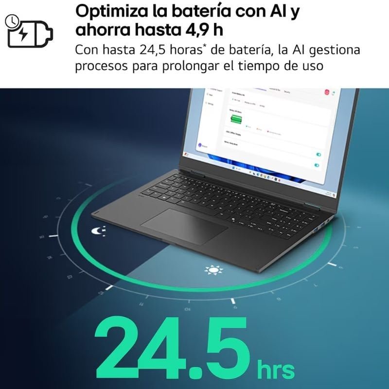 Portátil LG Gram 17Z90TL-G.AU88BN Intel Core Ultra 7-258V| 32GB| 1TB SSD| 17'| Win11
