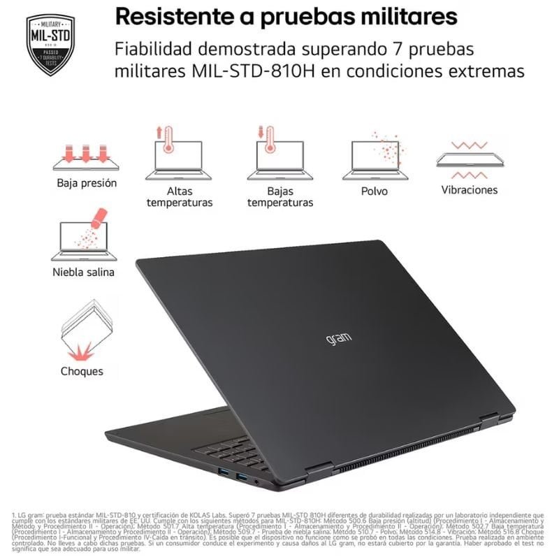 Portátil LG Gram 17Z90TL-G.AU88BN Intel Core Ultra 7-258V| 32GB| 1TB SSD| 17'| Win11