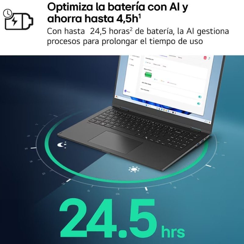 Portátil LG Gram 17ZD90TL-G.AX85BN Intel Core Ultra 7-258V| 32GB| 512GB SSD| 17'| Sem sistema operacional