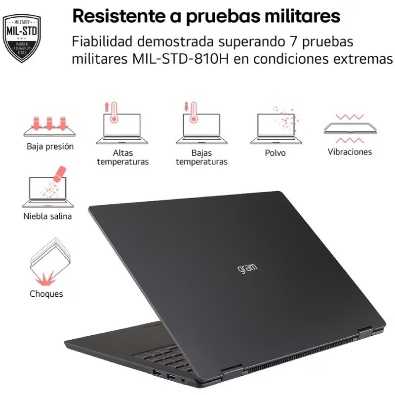 Portátil LG Gram 17ZD90TL-G.AX85BN Intel Core Ultra 7-258V| 32GB| 512GB SSD| 17'| Sem sistema operacional