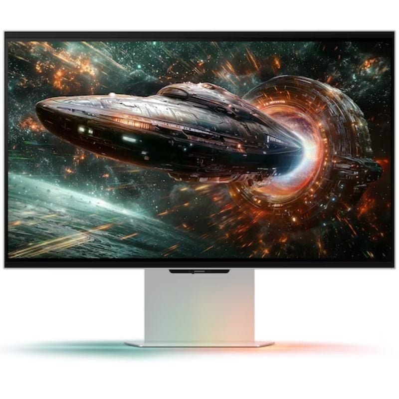 Monitor de jogos Samsung Odyssey 3D G90XF S27FG904XU 27"| 4K| 1ms| 165Hz| 3D| Multimídia| Altura ajustável | Prata
