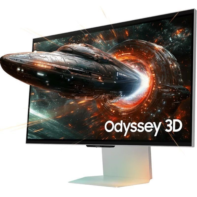 Samsung Gaming Monitor Odyssey 3D G90XF S27FG900XU 27"| 4K| 1ms| 165Hz| 3D| Multimídia| Altura ajustável