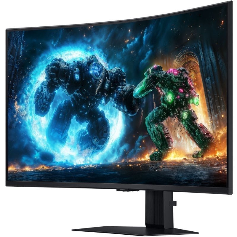 Monitor de jogos curvo Samsung Odyssey G7 G75F 37"| 4K| 1ms| 165Hz| VA| Ajustável em altura | Preto