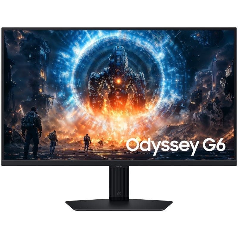 Monitor de jogos Samsung Odyssey G6 G60F S27FG602EU 27"| QHD| 1ms| 350Hz| IPS| Altura ajustável | Preto