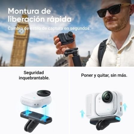 Insta360 GO Ultra Pack Criador de Câmeras Esportivas Digitais|4K| Ângulo de Visão 360º|Preto