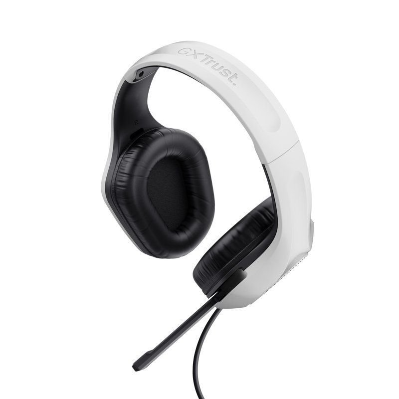 Trust Gaming GXT 415 Zirox PS5| Jacking 3.5| Fones de Ouvido Brancos para Jogos com Microfone