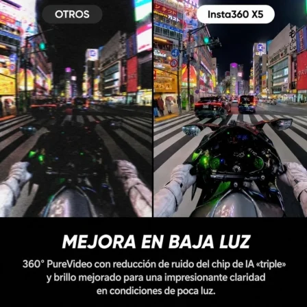 Insta360 X5 Pacote de Motocicleta | 8K | Ângulo de Visão 360º |Câmera Digital Esportiva Preta
